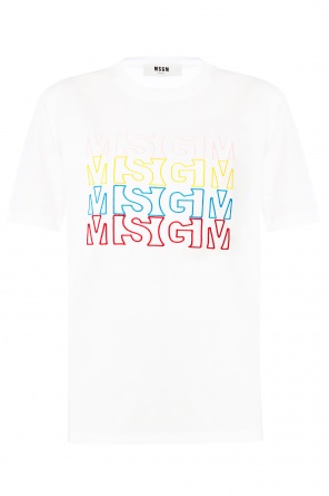 Logo-embroidered t-shirt, zdjęcie 1 Logo-embroidered t-shirt od MSGM